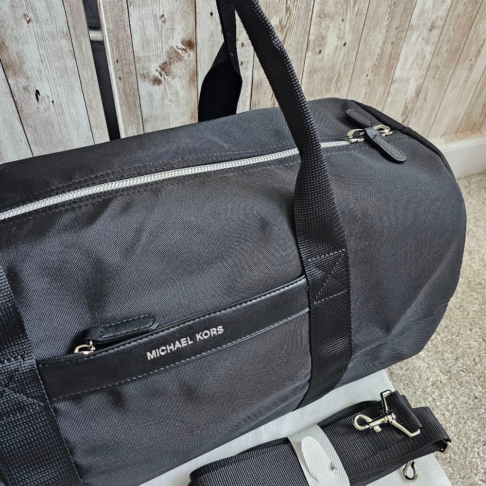 Michael Kors Duffle Travel Gym Bag, Black - Picture 5 of 11